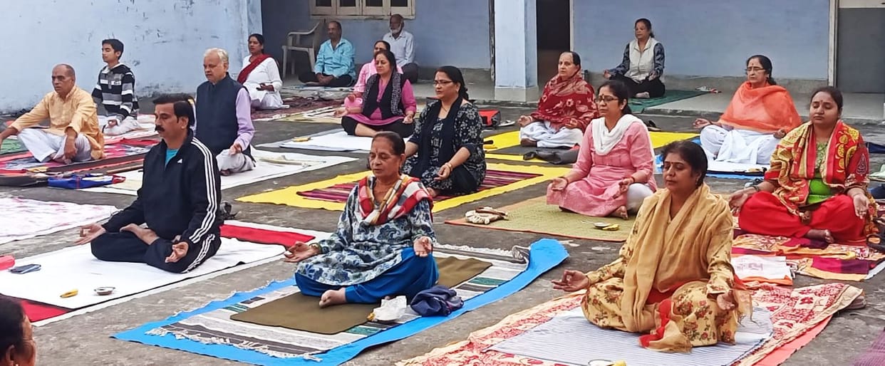 Practiced yoga as per autumn season