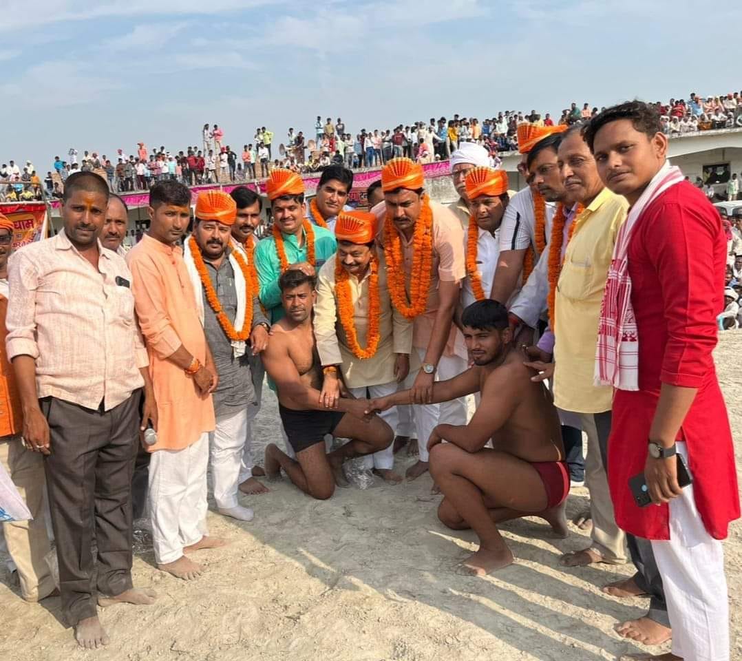 Wrestlers from Bihar, Nepal and Delhi tested their strength