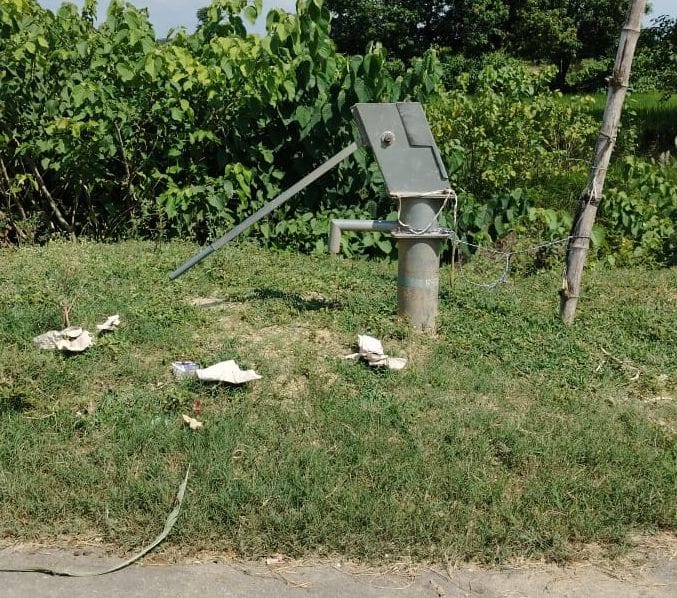 Villagers forced to drink contaminated water due to hand pump failure