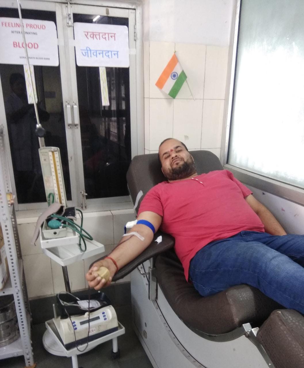 Abhimanyu serves the poor by donating blood every third month.