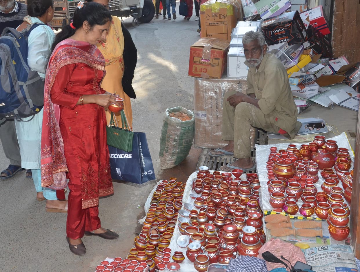 On Karva Chauth, the market becomes more expensive and the make-up of married women becomes expensive.