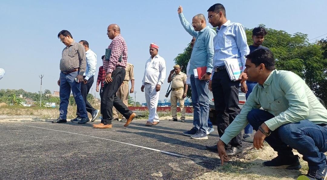 Team arrived to investigate irregularities in road construction