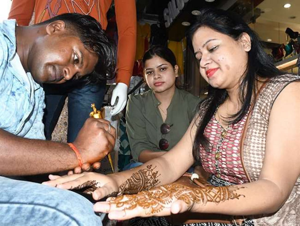 Women made booking for beautification