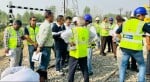 डेडिकेटेड रेल कारिडोर का मुआयना करते डीएफसीसीआई के अधिकारी: संवाद