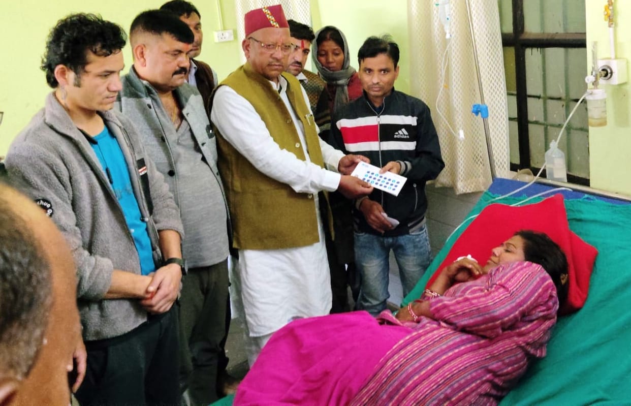 Relief check handed over to mother of child killed in leopard attack