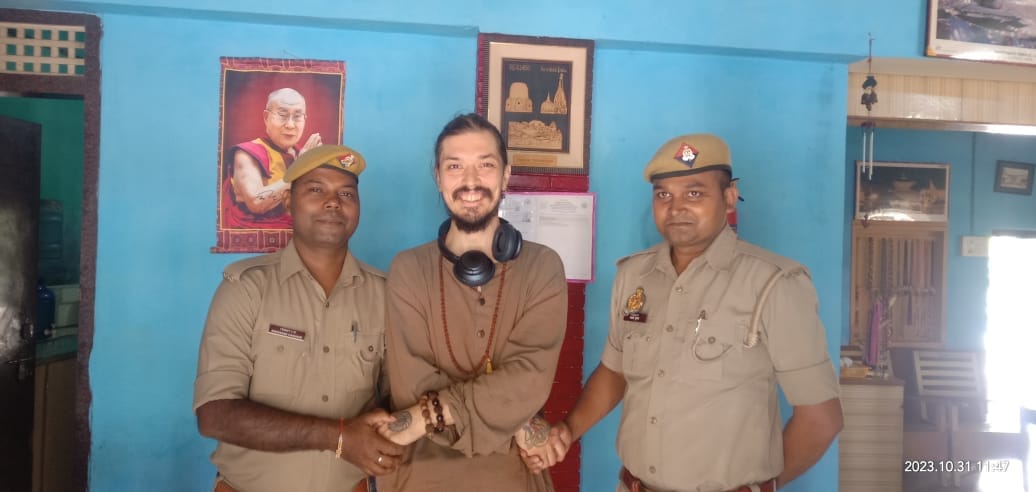 Russian tourist wandering in Budvanagari taken to Birla Dharamshala