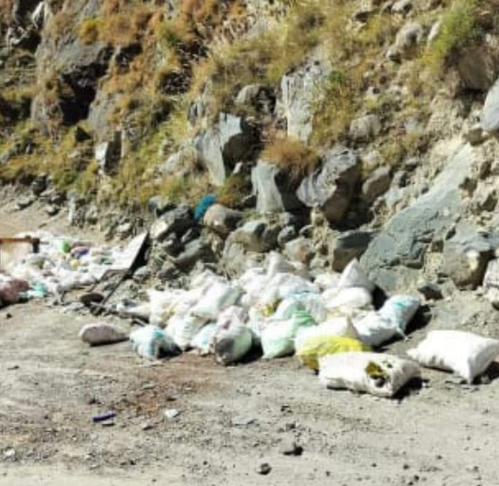 Even after one and a half month of Manimahesh Yatra, heaps of garbage remain in Hadsar