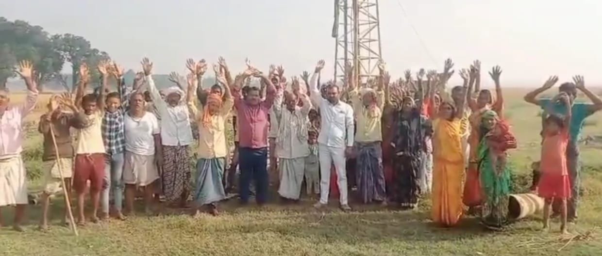 protest against overhead tank