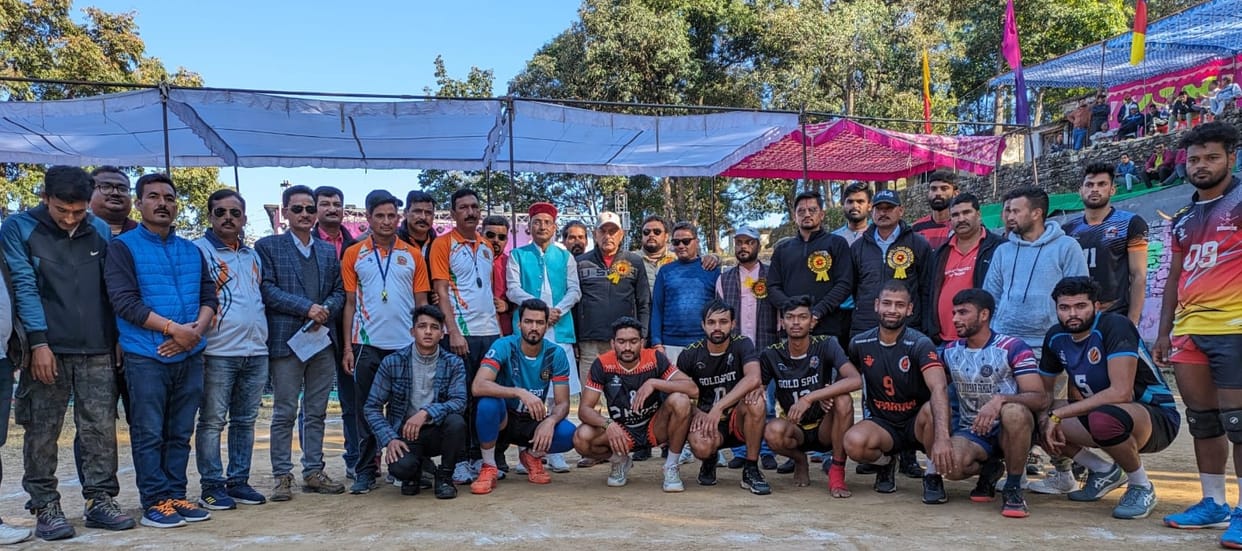 Rudrapur won the title of open volleyball competition