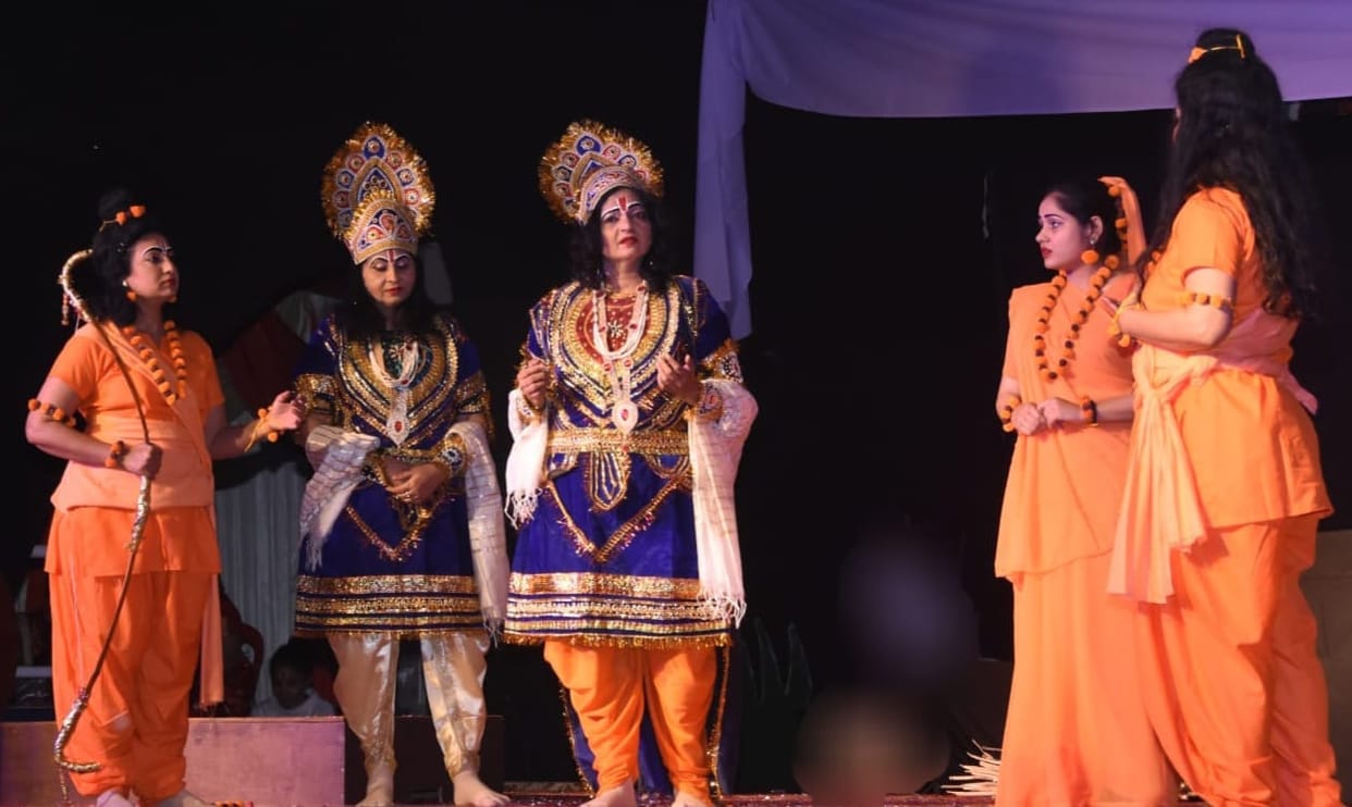 35 women brought characters to life by staging Ramlila
