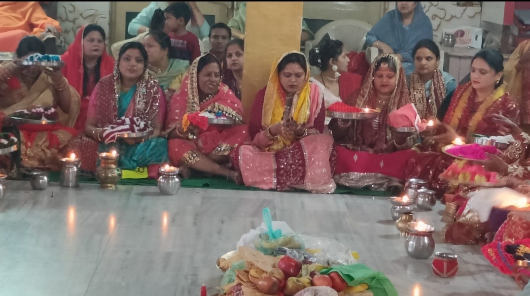 Married women fast and pray for long life and health of their husbands.