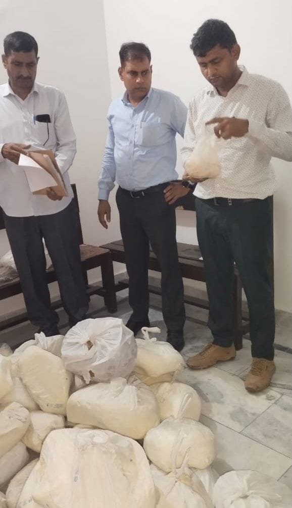 Chief Minister Flying Squad team along with Food Safety Officer raided sweet shops
