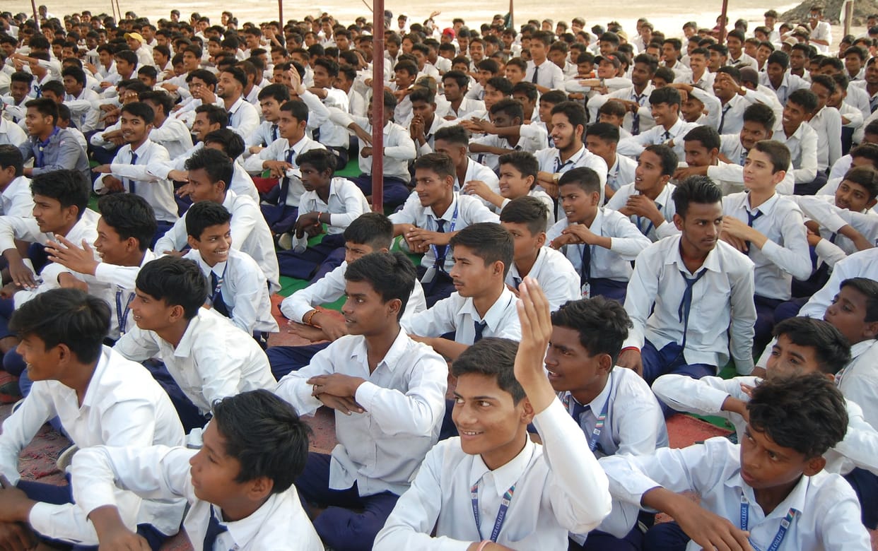 Gave students information about scout song, rules and pledge