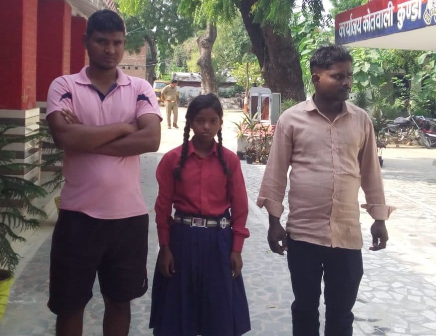 After inhaling intoxicants, the student was taken away on a bike, left behind in the car and ran away