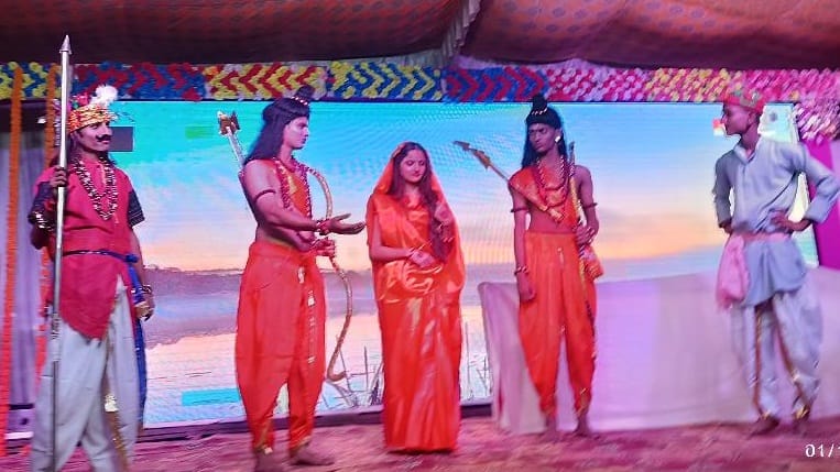 In the joy of meeting Ram, Shabari fed him false berries.