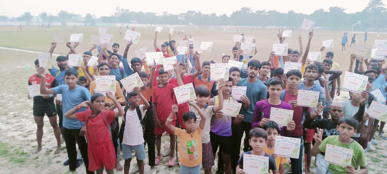 race competition organizes in stadium