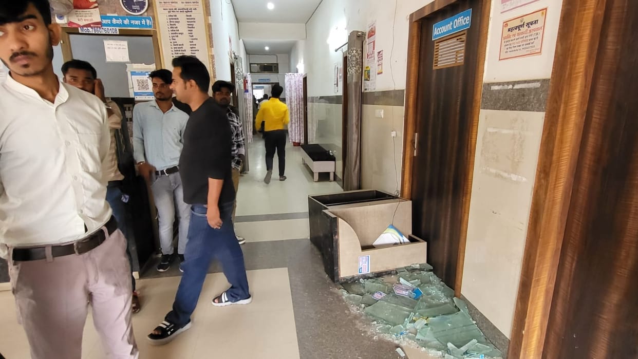 Vandalism in hospital after woman's death, family members created ruckus