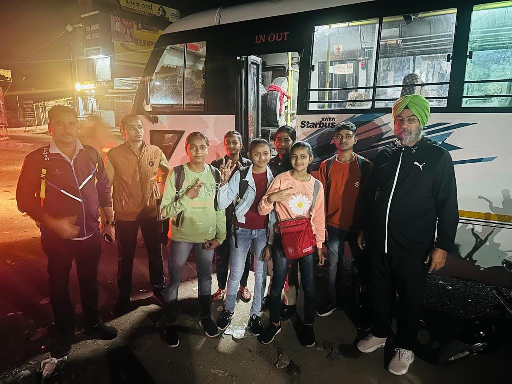 Ten players went to show their strength in state level Kabaddi