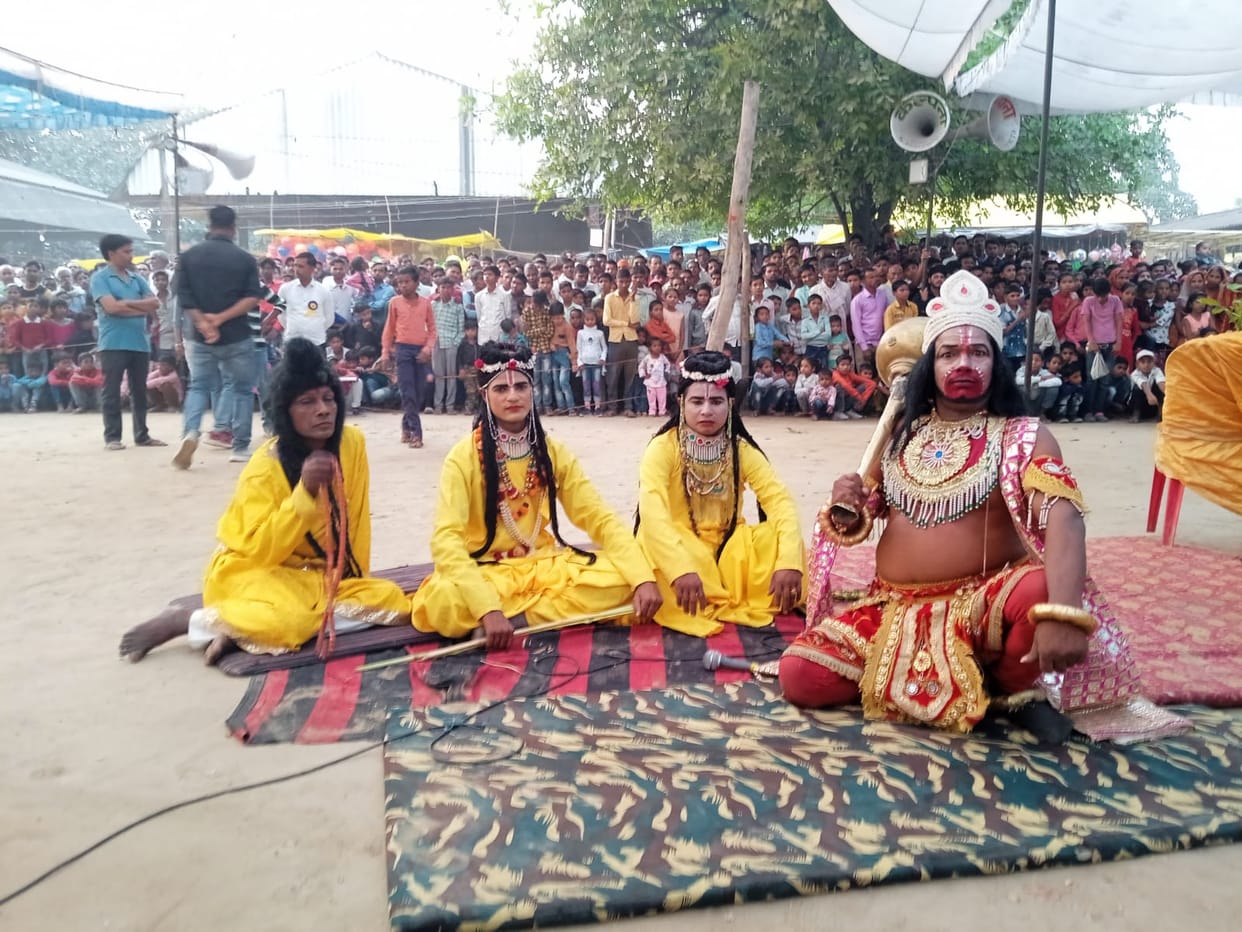 Ramlila ground echoed with the chants of Jai Shri Ram