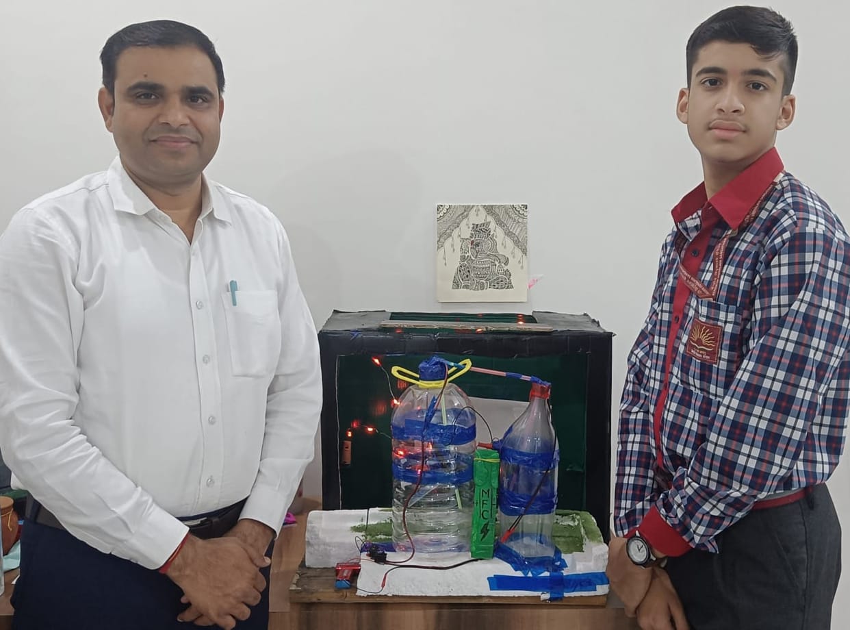 Priyansh's liquid tree of class 9 will release oxygen by absorbing pollution.