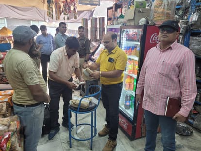 Food safety team raids shops across the district