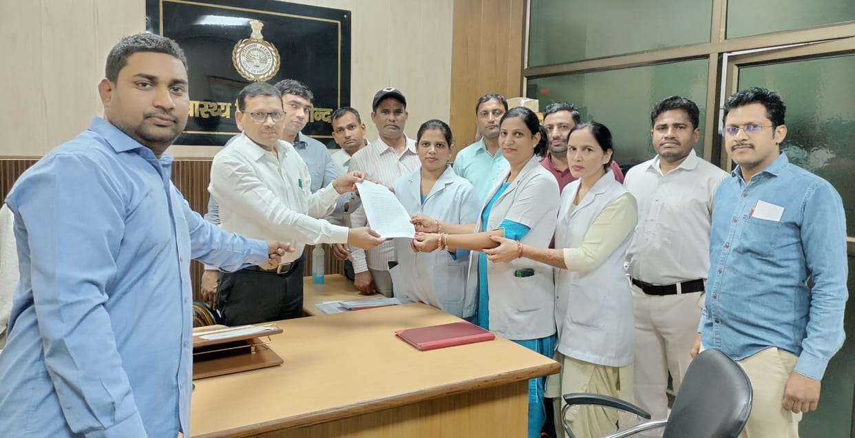 NHM workers submitted memorandum regarding demands