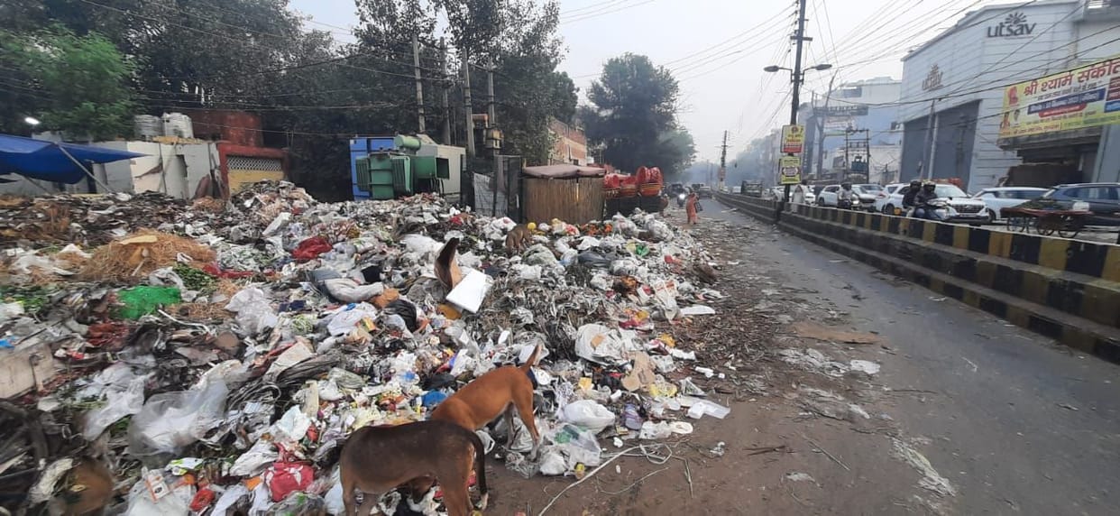 Municipal Corporation officials are not able to get garbage collected from in front of their own office.