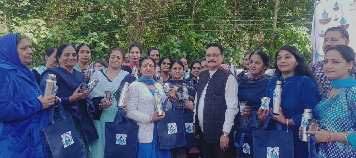 Women given training on how to clean water