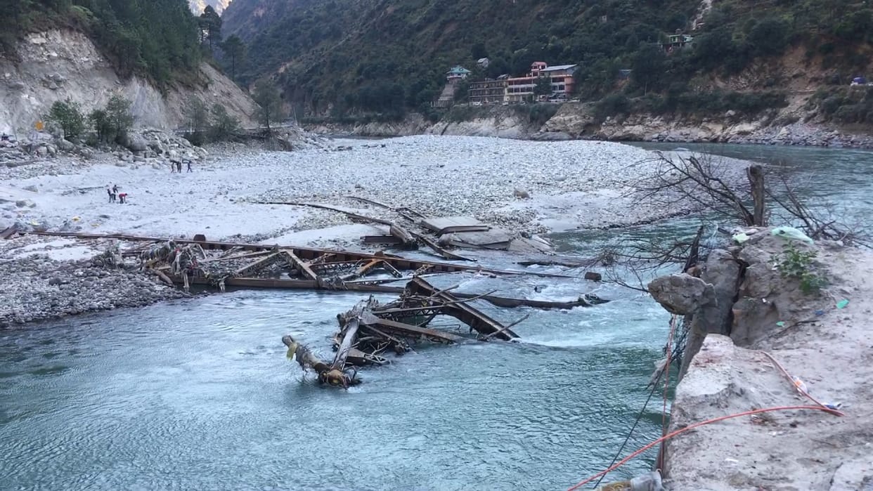 Aut bridge washed away in floods could not be constructed