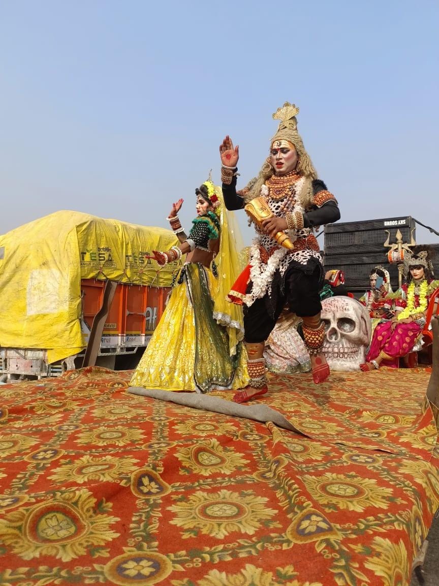 Procession taken out on the foundation day of Mata Chanchai Devi