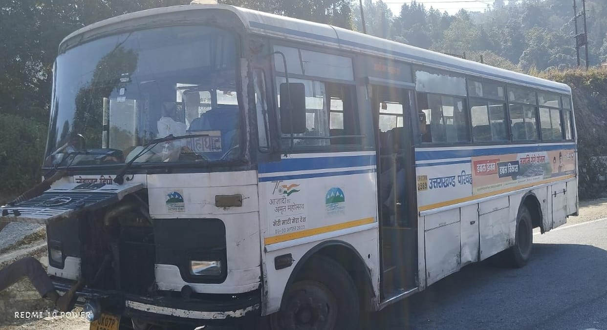 Transport Corporation's roadways bus is struggling to climb the mountain