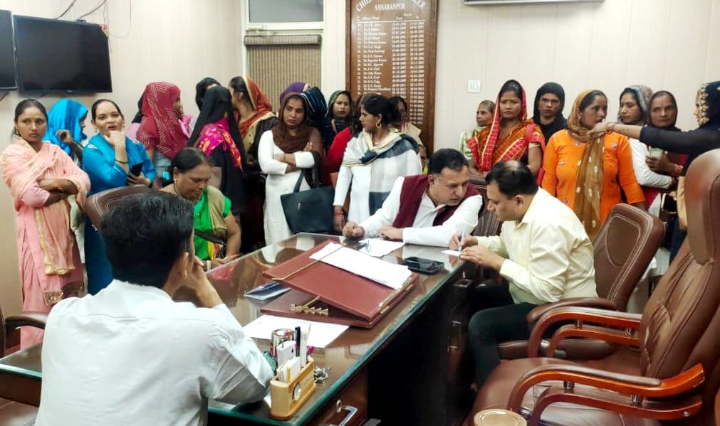 ASHA workers staged a protest regarding payment of dues