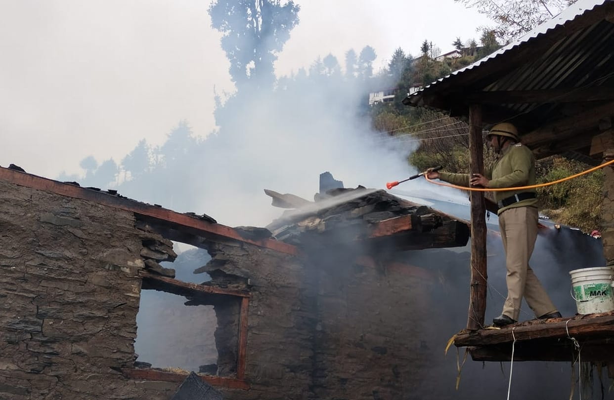 Two storey wooden house burnt in Balu village