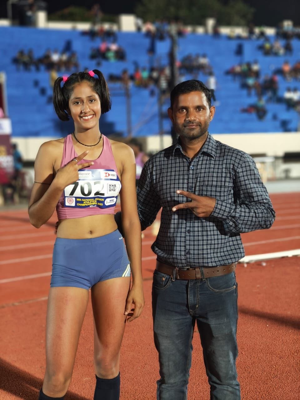 Fatehabad's Pooja and Deepika won gold medal in National Athletics Championship