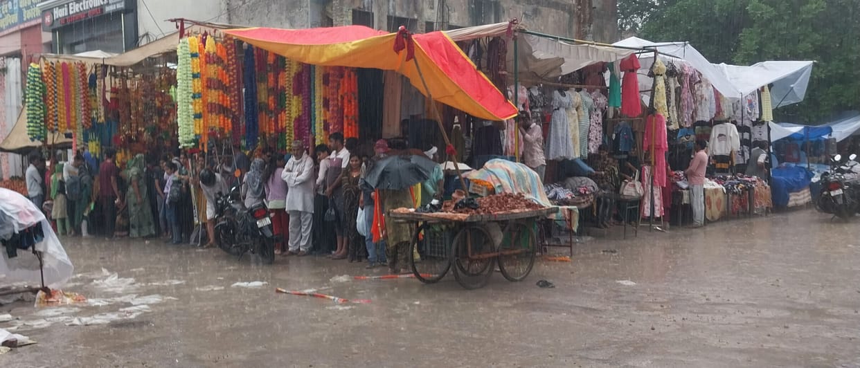 Rain eased the problems of administration, when the air became clear the mercury dropped.