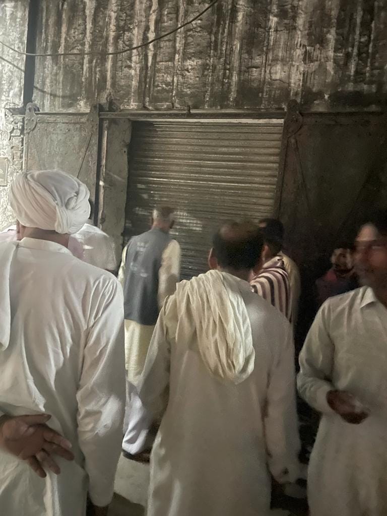 After the Mahapanchayat, farmers locked the sugar warehouse, created ruckus