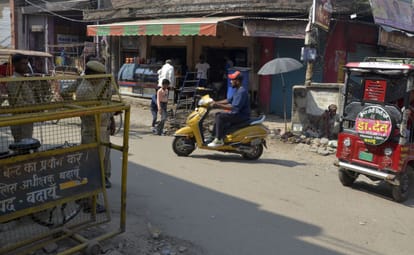 Route diversion strictly implemented, entry of even small vehicles in the market