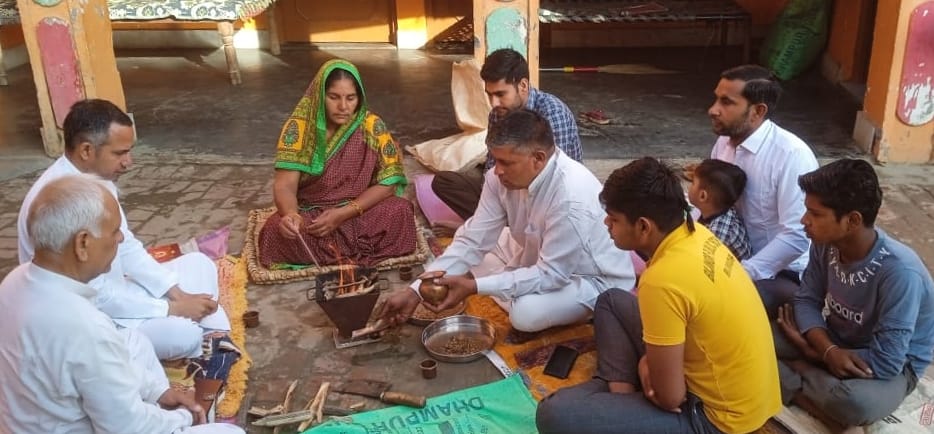 Fireworks are a thing of the past, now Vedic mantras echo