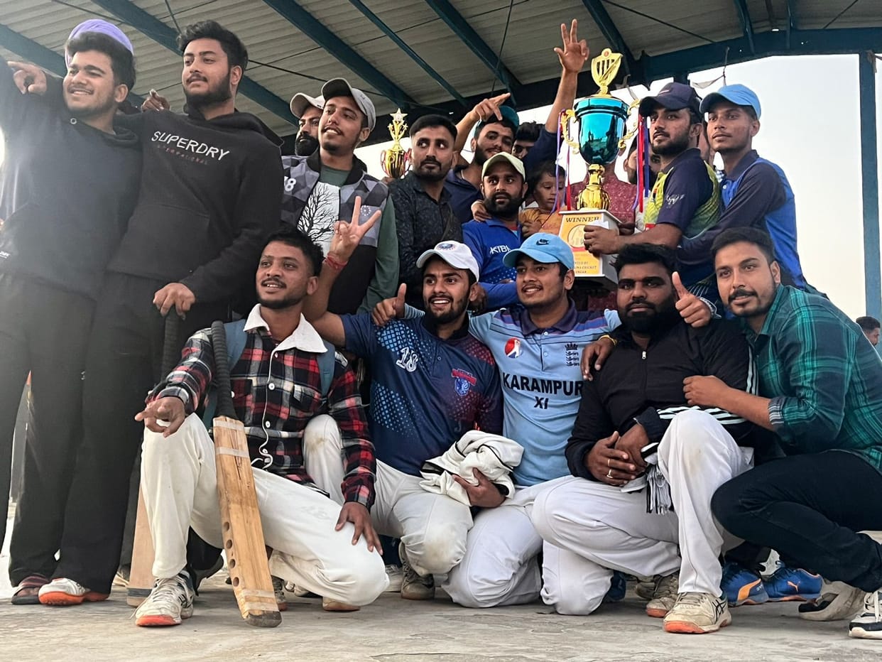 Karmapur won the final match of Kangar Cricket Competition
