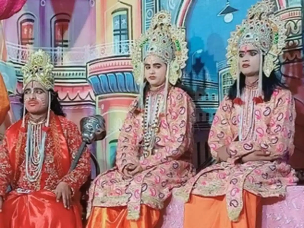 Puraina's Ramlila concludes with Bharat Milap and coronation of Ram.