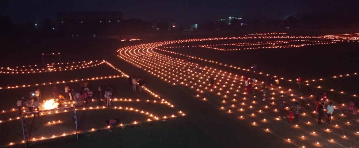 Deepotsav celebrated in the stadium