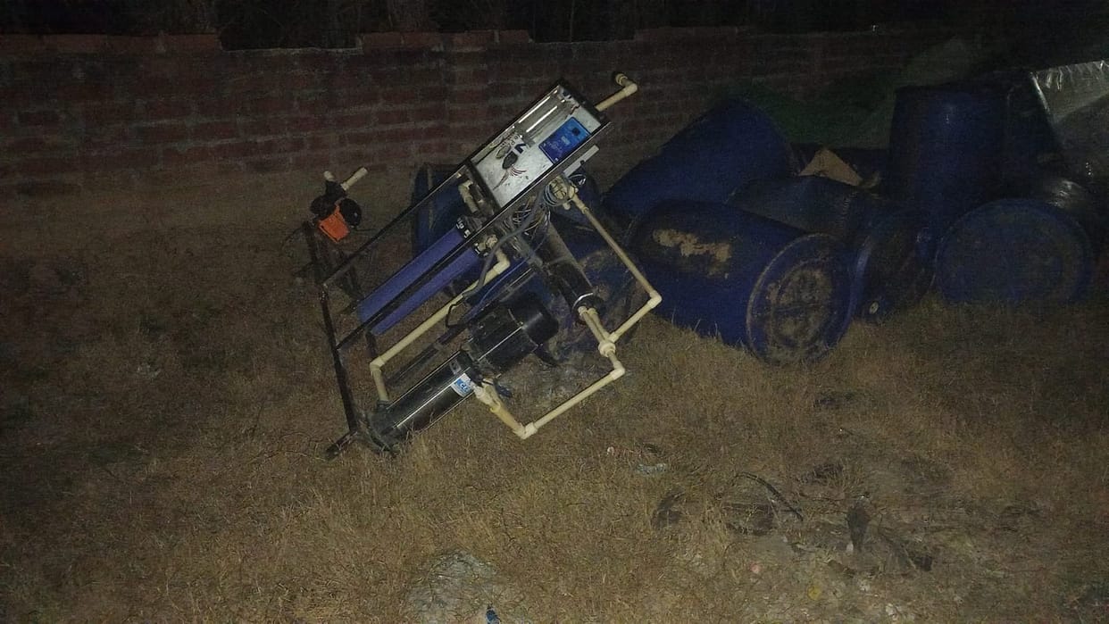 The foundation of illegal liquor factory was laid a month ago