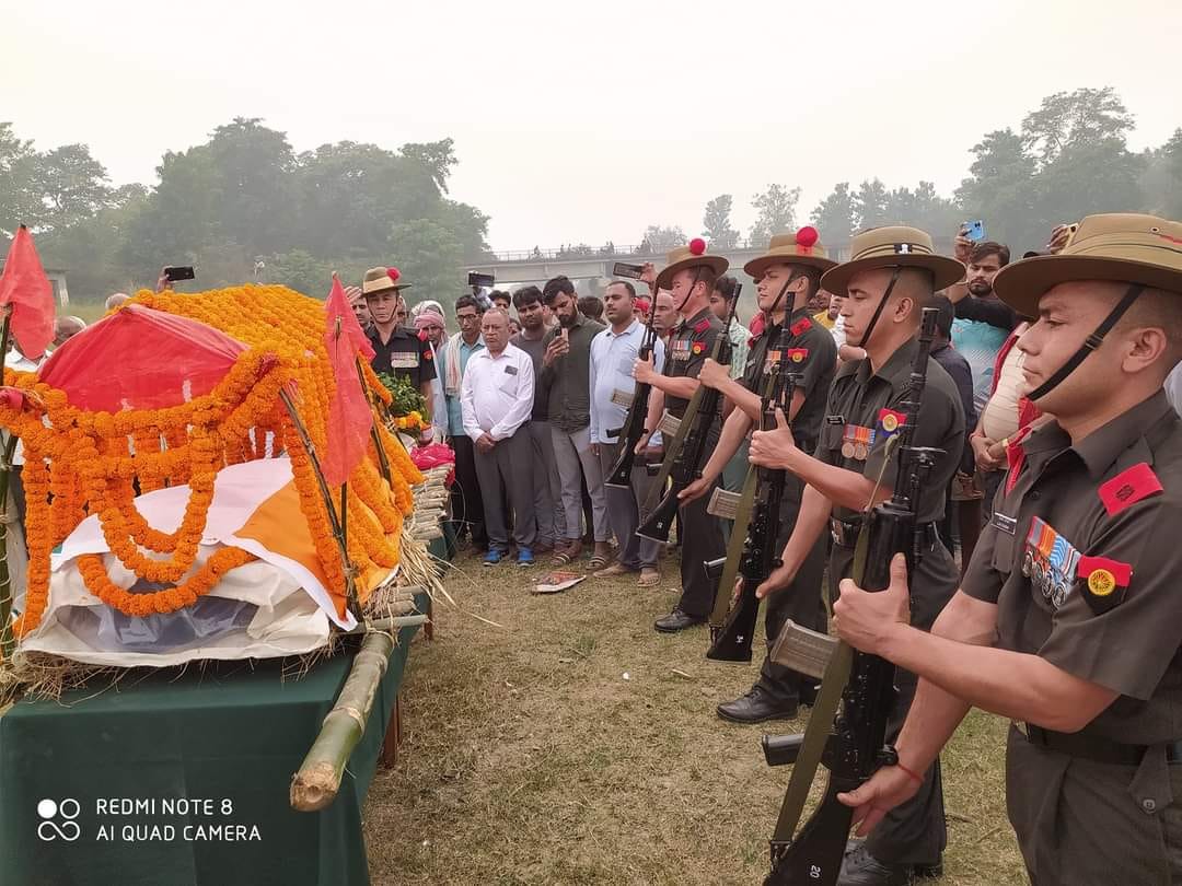 Last farewell given to soldier killed in road accident with military honors