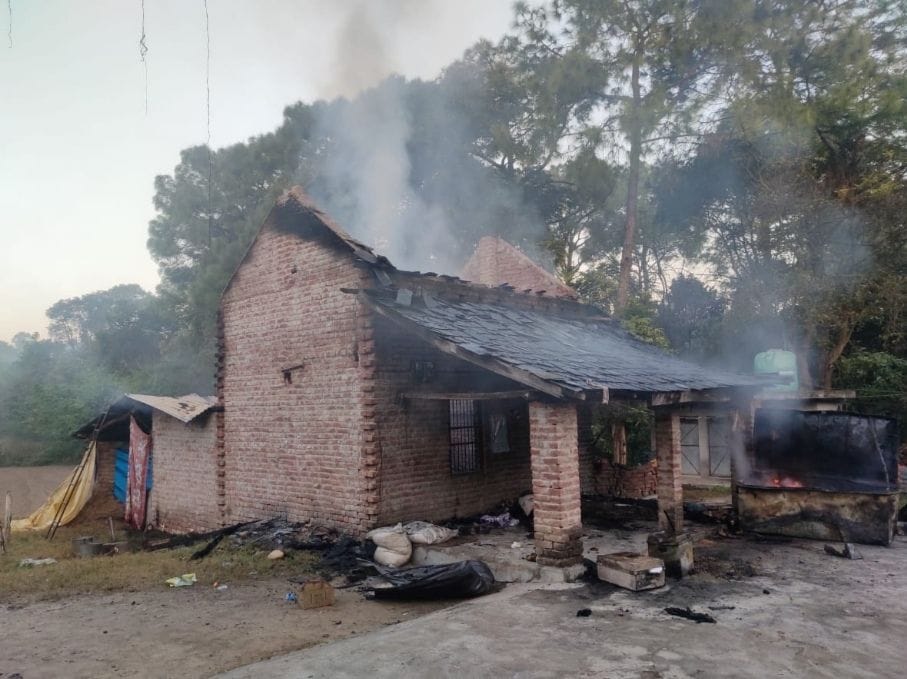 Fire broke out in grocery shop in Chuar