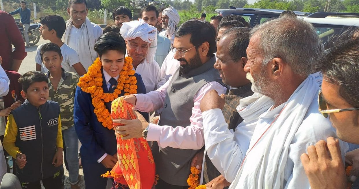 Judo bronze medalist daughter of Khatkar village welcomed