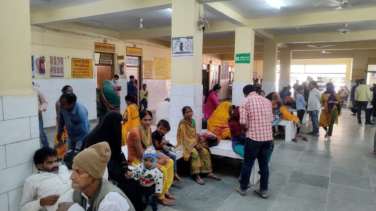 OPD opened after three days, crowded with patients