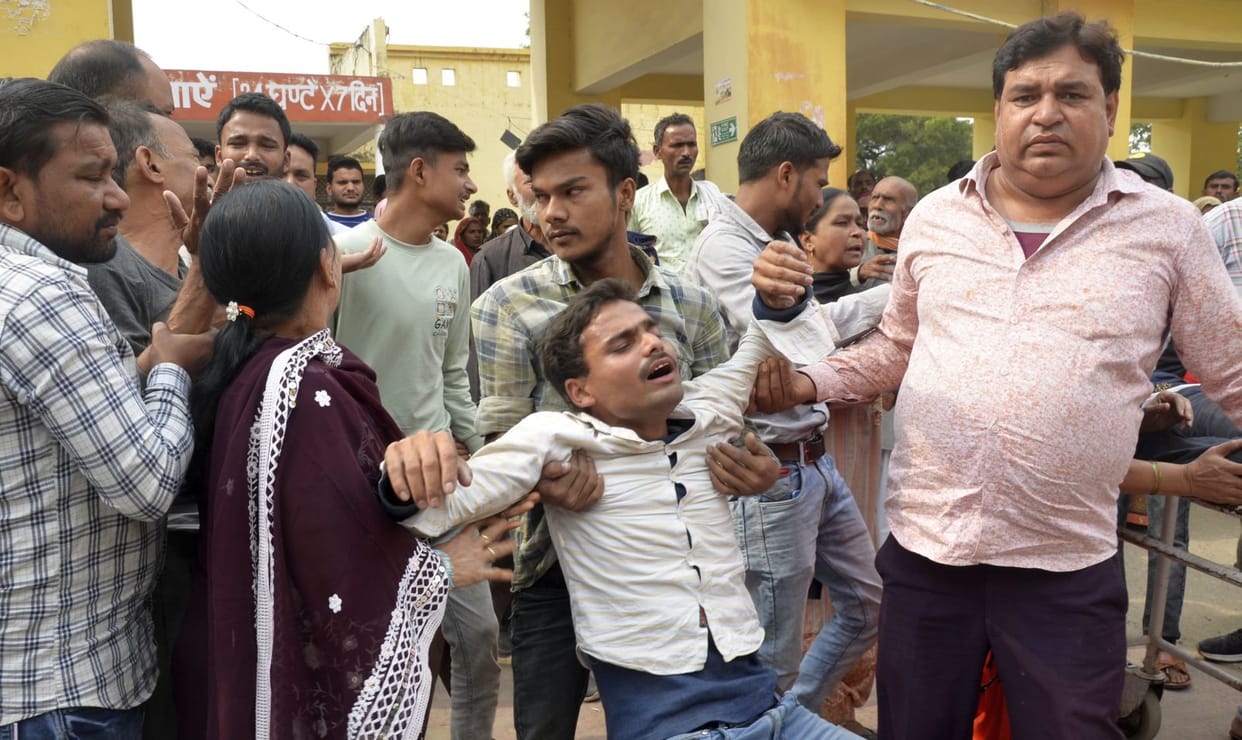 Youth dies after getting stuck in belt of paddy machine
