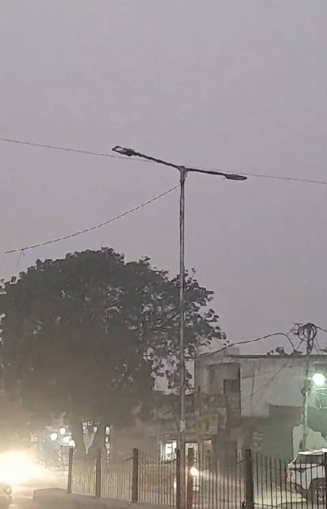 New street lights installed in the city two days before Diwali broke down