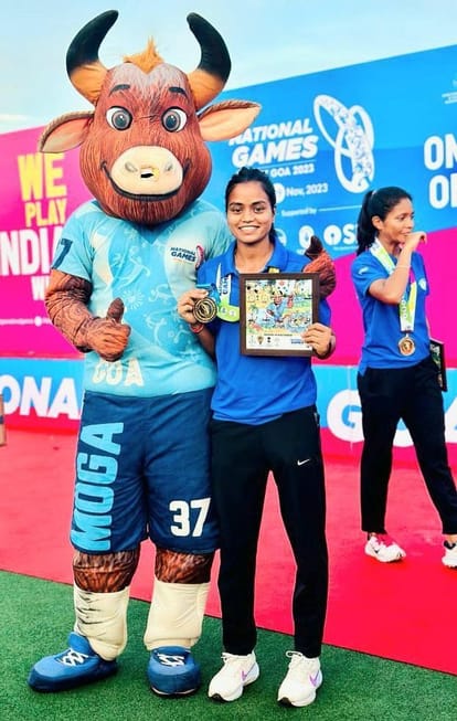 Anjali of the district also did wonders in the golden victory of MP.