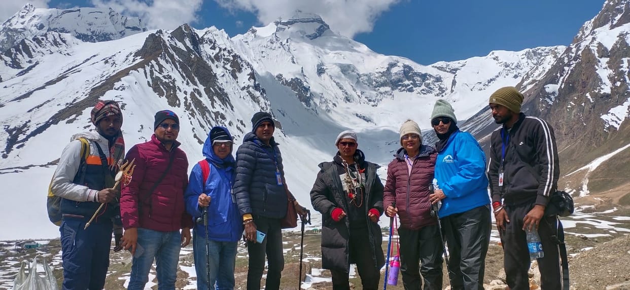 The doors of Mahadev temple in Adi Kailash closed
